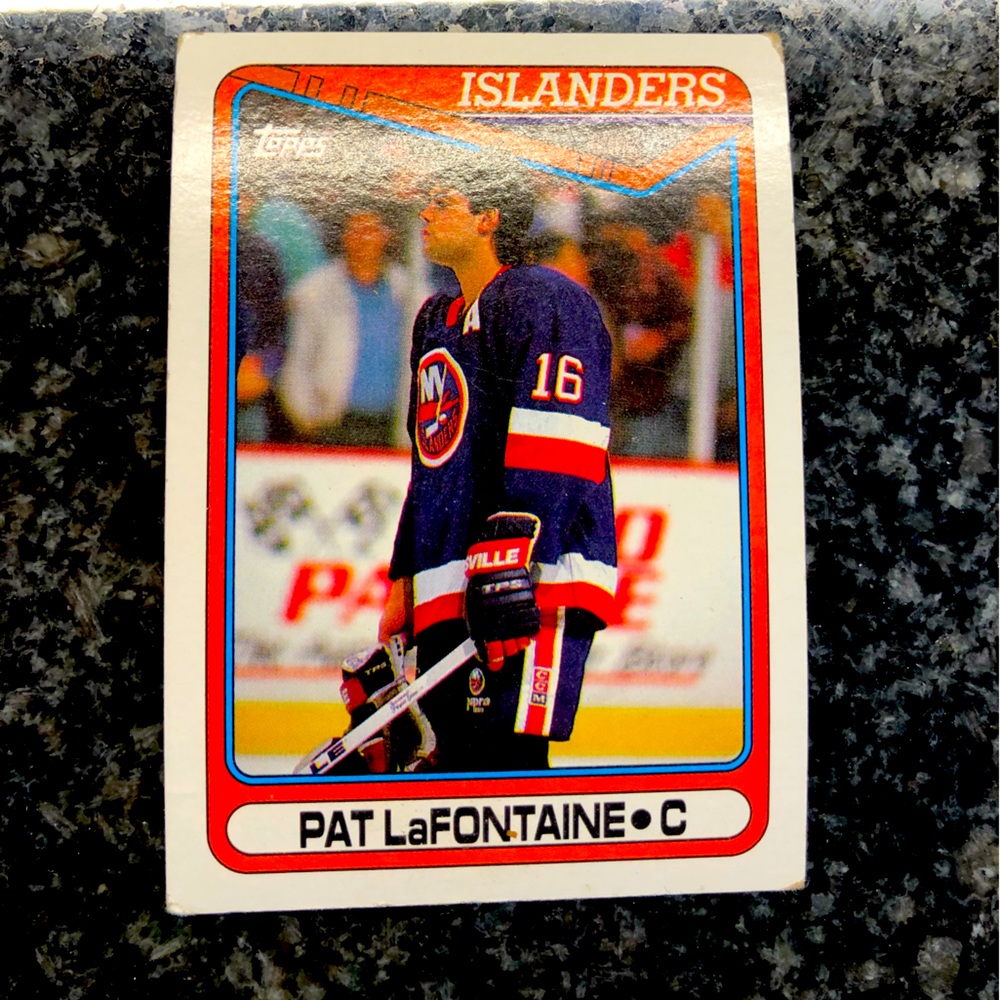 Pat Lafontaine Topps 1990 #184 hockey card!!!